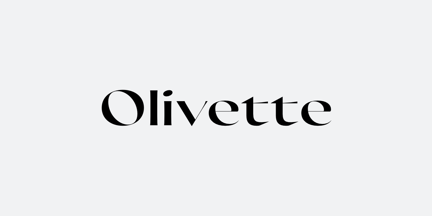 Czcionka Olivette CF